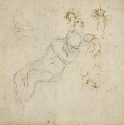 Estudio de figura, c.1511 de Michelangelo Buonarroti